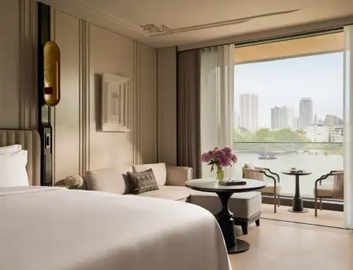 The Langham Bangkok Deluxe River View Balcony 082 2