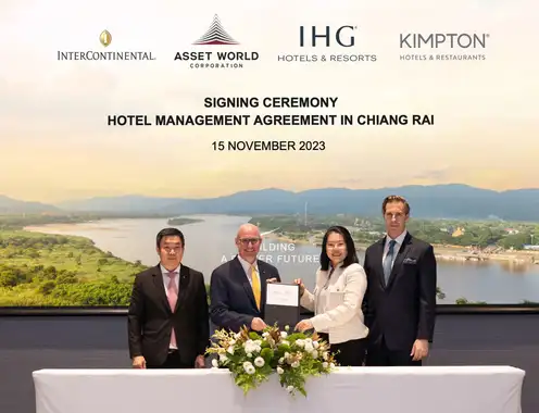 IHG and AWC grow partnership to create luxury destination resort experiences in Chiang Rai