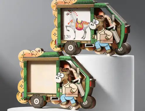 Wooden Fridge Magnets