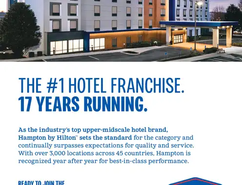 Hampton by Hilton Named No. 1 Hotel Franchise on Entrepreneur