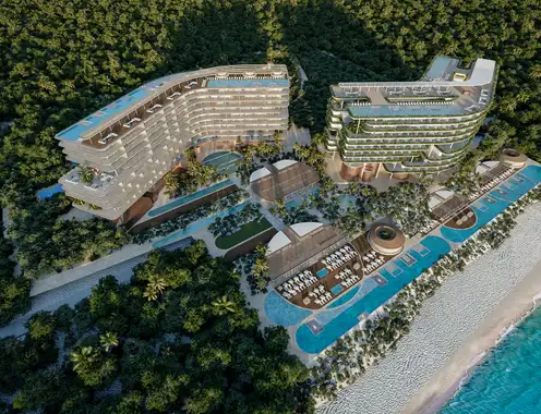 JW Marriott and W Hotel in Costa Mujeres