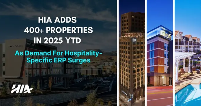 HIA Adds 400+ Properties in 2025 YTD As Demand For Hospitality-Specific ERP Surges