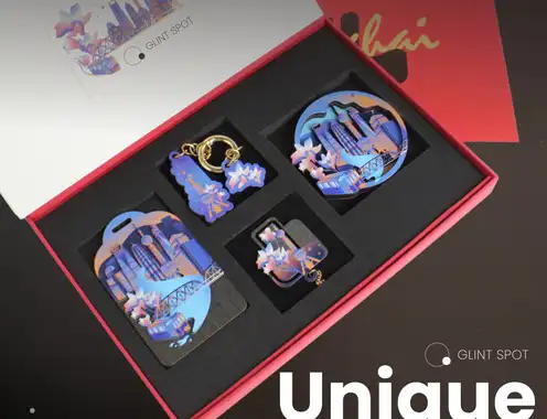 City-themed wooden gift sets