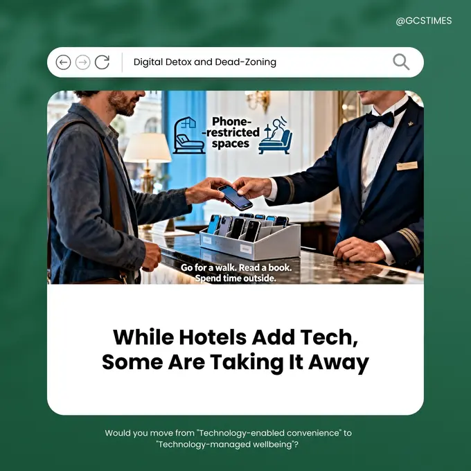While Hotels Add Tech, Some Are Taking It Away