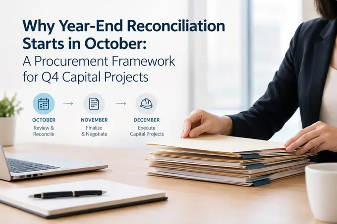 Why Year-End Reconciliation Starts in October: A Procurement Framework for Q4 Capital Projects