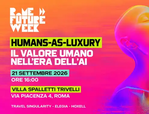 Rome Future Week Opens with Simone Puorto’s “Humans-As-Luxury”: A Debate on Human Connection in the Age of AI