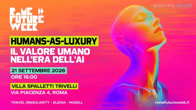 Rome Future Week Opens with Simone Puorto’s “Humans-As-Luxury”: A Debate on Human Connection in the Age of AI