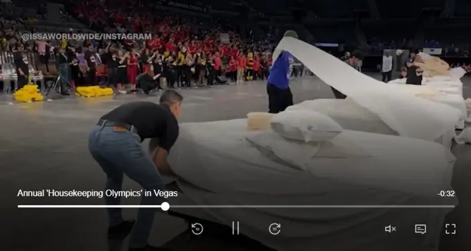 Annual 'Housekeeping Olympics' in Vegas