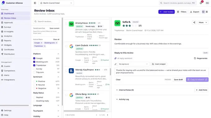 Customer Alliance Launches AI-First Platform, Defining a New Category: Guest Feedback Intelligence