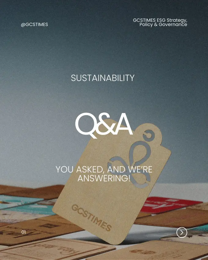 Sustainability Q&A: GCSTIMES ESG Strategy, Policy & Governance (Part 1/2)