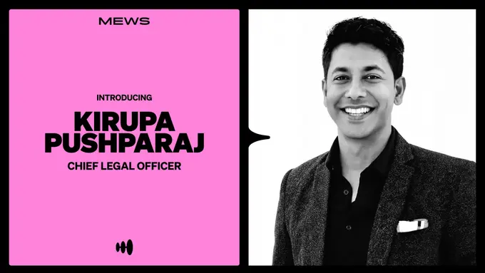 Mews appoints Kirupa Pushparaj as Chief Legal Officer to lead legal and compliance strategy at global scale