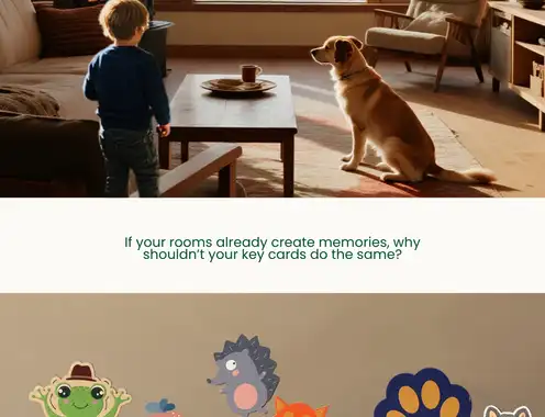 What links your pet bestie with your kid? A hotel key card making unexpected headlines.