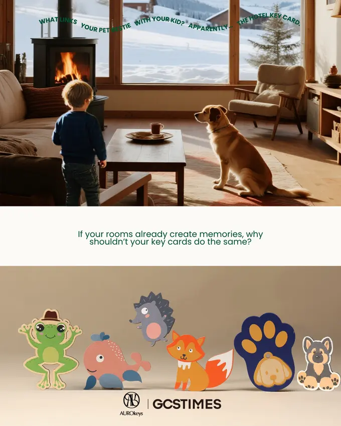 What links your pet bestie with your kid? A hotel key card making unexpected headlines.