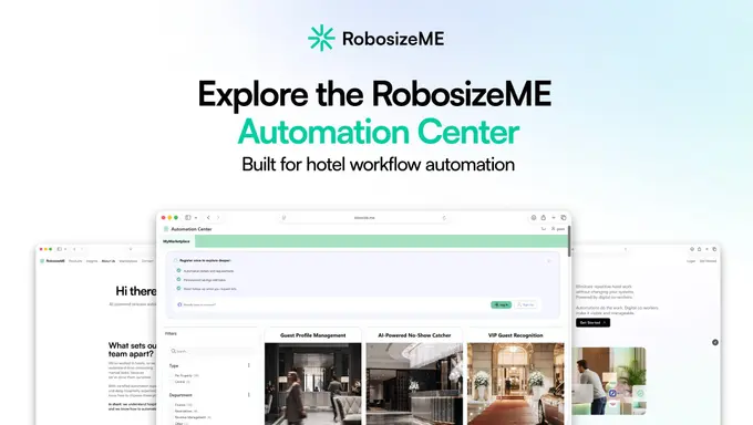 RobosizeME Enables Hotel Groups to Track Automation Performance, and Forecast ROI Before They Commit