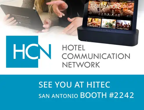 HCN to Play a Major Role at HITEC in Educating Attendees on How Guestroom Tablets Create Profits via Commerce Media and Guest Engagement