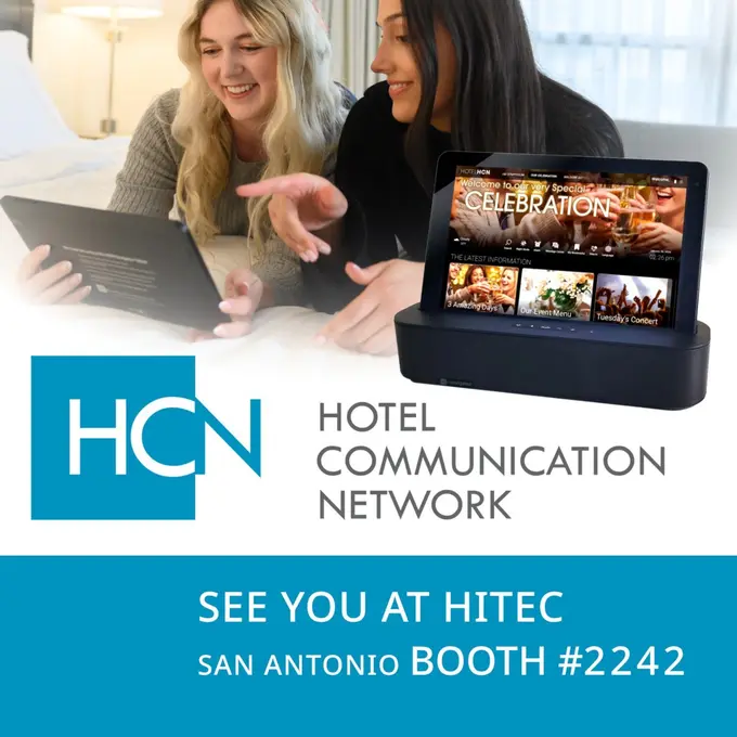 HCN to Play a Major Role at HITEC in Educating Attendees on How Guestroom Tablets Create Profits via Commerce Media and Guest Engagement