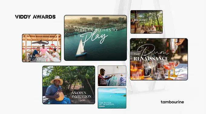 Tambourine Wins Seven Viddy Awards for Destination Storytelling