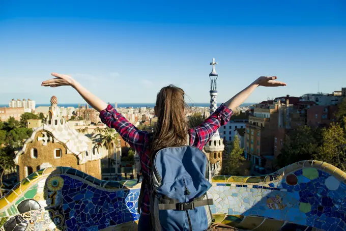 Tourism in Barcelona, Spain