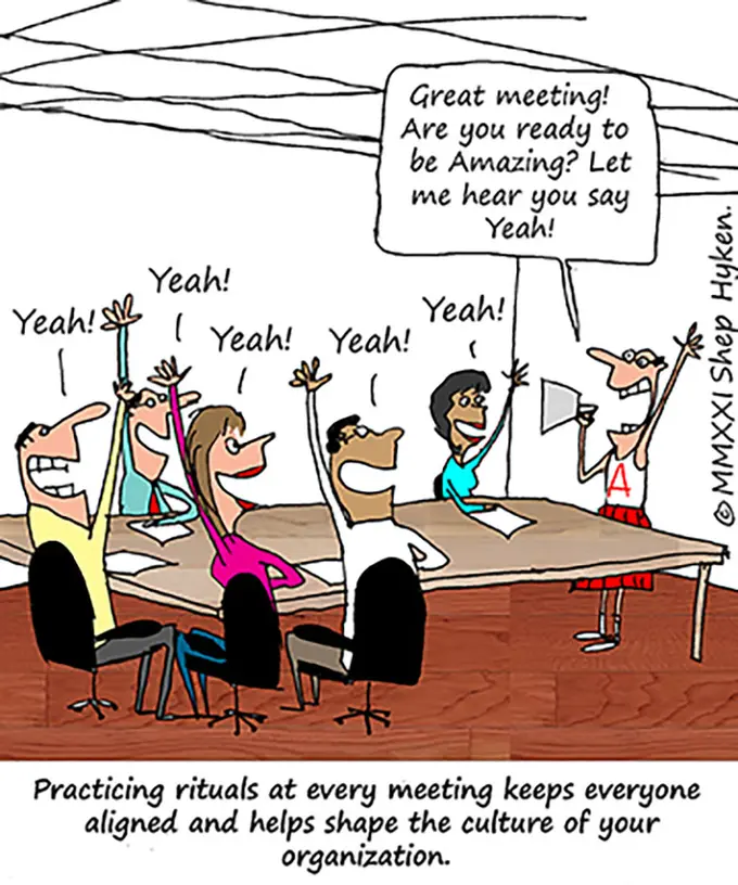 The Customer Service Ritual That Takes Place at Every Meeting