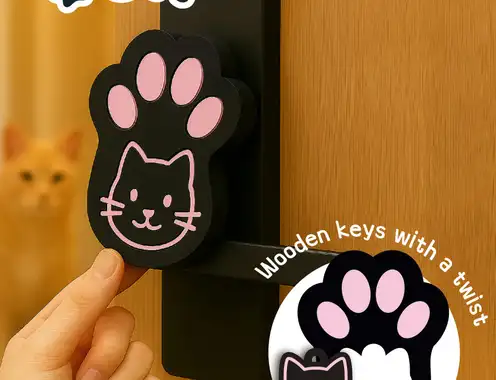 Welcoming Every Guest, Including the Ones with Paws: GCSTIMES Pet-Themed Wooden Key Cards and Paper Card Holders for Hotels & Resorts