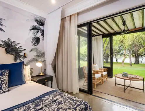 The Royal Livingstone by Anantara Executive Zambezi River Room Bedroom