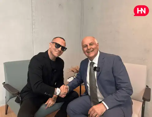 Simone Puorto and Andrea Monti (right)