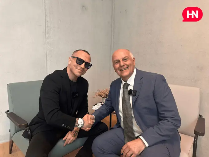 Simone Puorto and Andrea Monti (right)