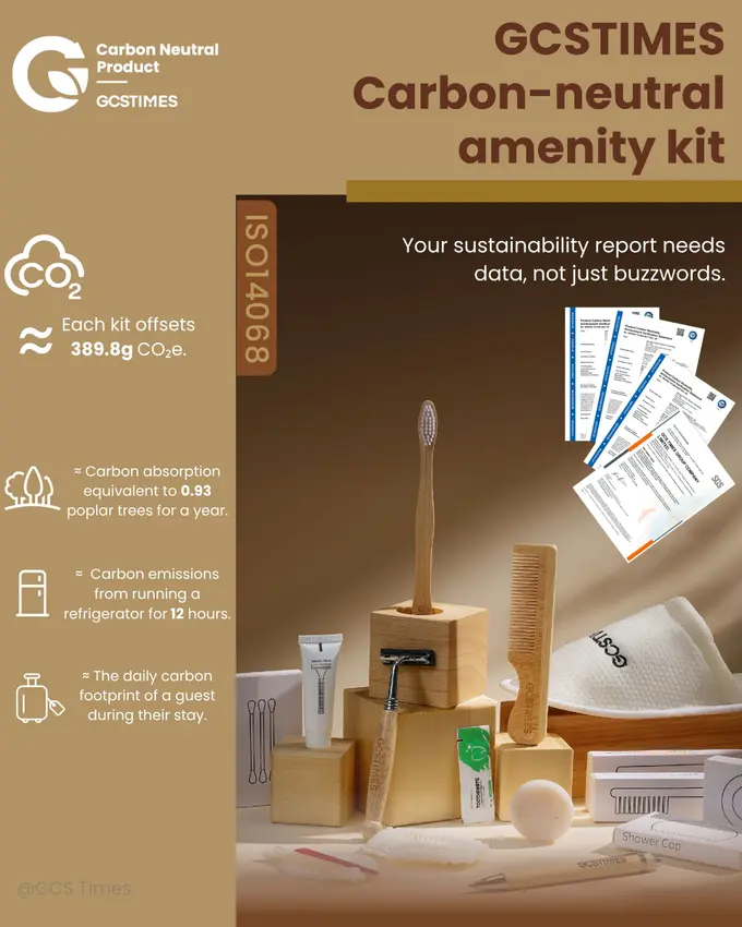 GCSTIMES carbon-neutral amenity kits