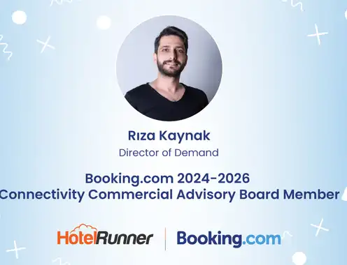 HotelRunner joins the Booking.com 2024-2026 Connectivity Commercial Advisory Board