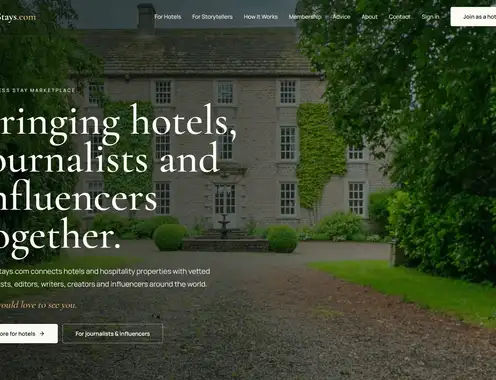 New press stays platform set to connect hotels with vetted journalists and influencers