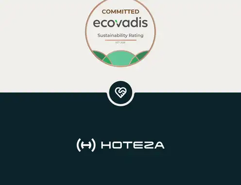 Hoteza Receives EcoVadis Committed Badge, Strengthening Its Commitment to Sustainable Hospitality
