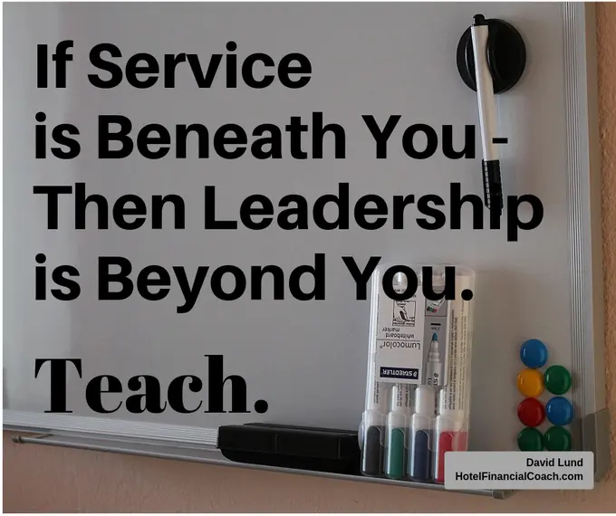 Hospitality Financial Leadership - Service Takes Many Different Forms in Hospitality