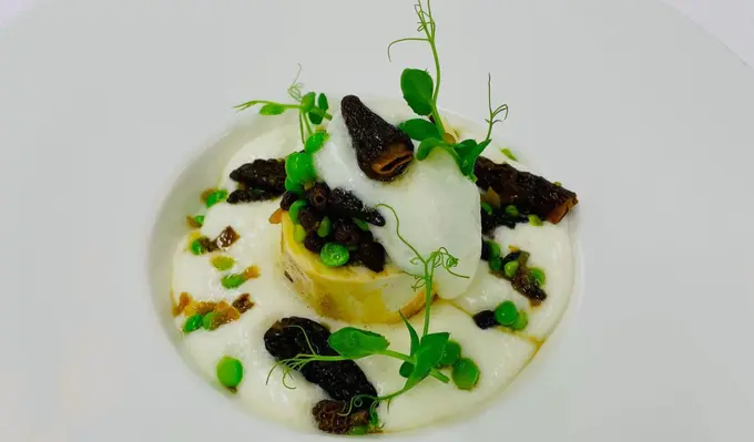 Delicious Pea Sorbet With Bone Marrow Recipe