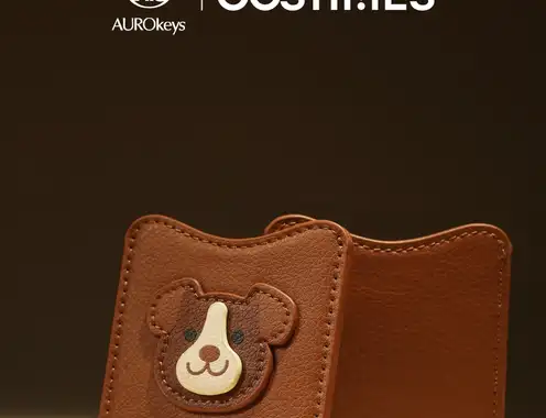GCSTIMES Pet-themed Leather Key Cards