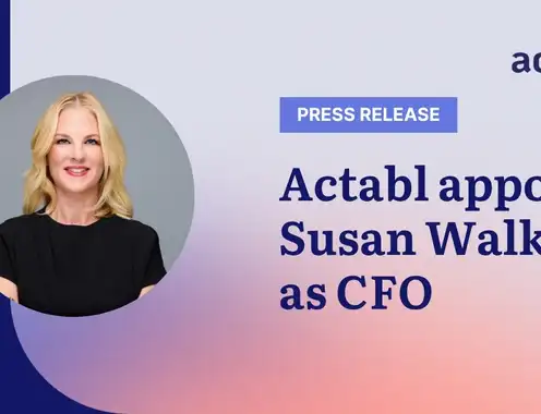 Actabl Appoints Susan Walker as Chief Financial Officer