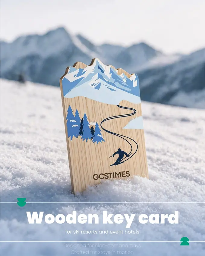 Designing for Peak Flow: How Event-Themed Wooden Key Cards Support Ski Resort Operations