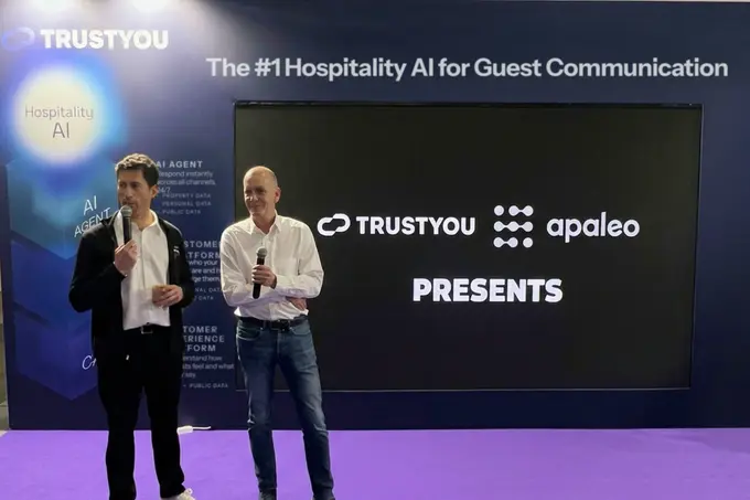 Ben Jost, CEO TrustYou, Uli Pillau, Apaleo CEO at ITB Berlin, 2026