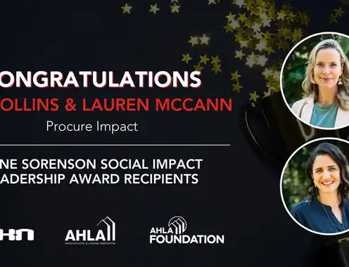 Procure Impact Co-Founders Lauren McCann, Jen Collins to receive Arne Sorenson Social Impact Leadership Award