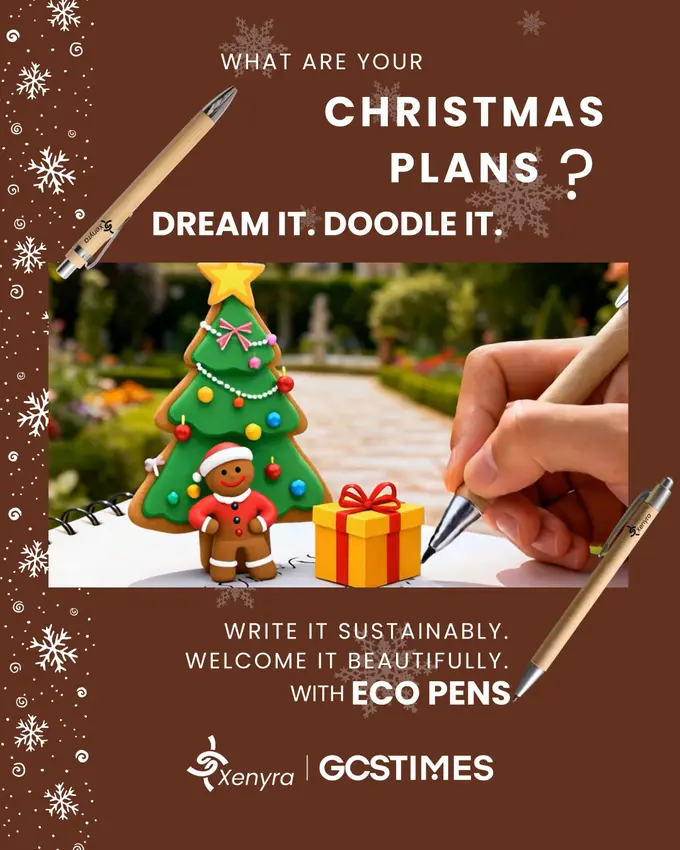Writing a Sustainable Christmas Story in Hospitality with GCSTIMES Eco Pens