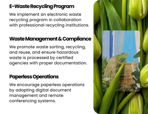 GCSTIMES Environmental Policy | Part 4: Raw Materials, Chemicals & Waste Management