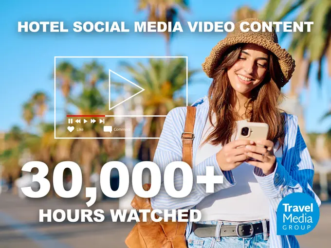 Travel Media Group Hotel Social Media Video Content Surpasses 30,000 Hours Watched and 500k Engagements