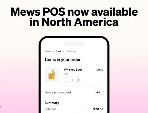 Mews POS now live in North America, connecting front desk and F&B on one operating system
