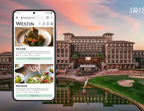 The Westin Kierland serves up smarter F&B operations as 60% of room service orders go digital with IRIS Mobile Dining