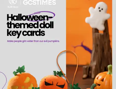 GCSTIMES Halloween-themed doll key cards, where technology meets trick-or-treat fun.