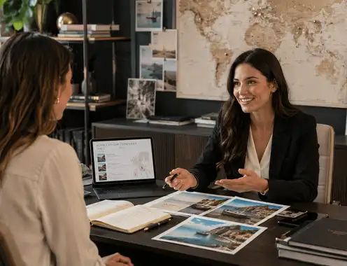 She charges $350 to plan the trip. Your front desk decides if it was worth it