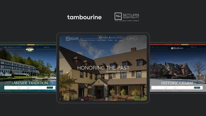 Tambourine and Settlers Hospitality Partner to Transform Digital Portfolio with Nine New Websites