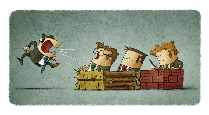 Bricks vs. straw