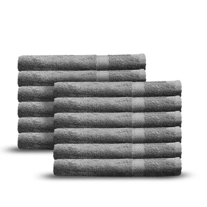 oxford imperiale grey towels