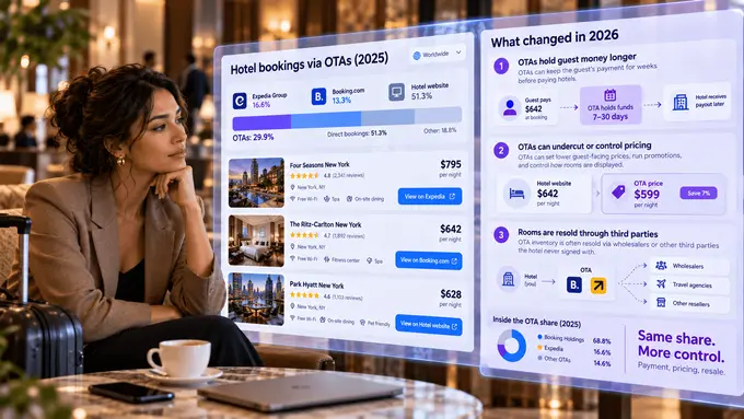 Hotel distribution in 2026: The OTAs still sell your rooms