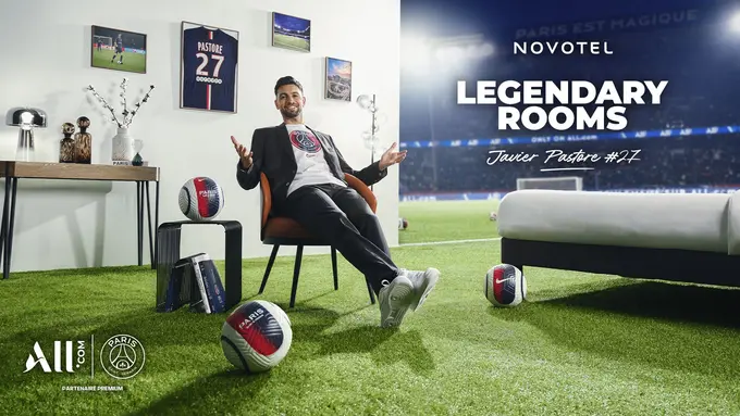 Javier Pastore touches down in Jakarta for the first Legendary Room launch